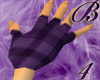 *B4* Purple Plaid Gloves