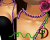 [D] Purple Bead Necklace