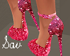 Pink Glitter Barbie Heel
