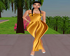 Golden long dress4