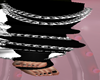 Chain socks black white