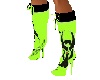 Rave sexy boots green