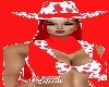 RED FULL COWGIRL OUTFIT