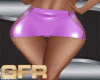 purple latex skirt