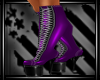 Purple PVC Affair Boots 