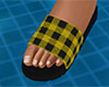 Yellow Sandals Plaid (F)