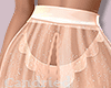 Lacy Sheer Skirt Peach