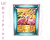 Lit Flamingo Painting