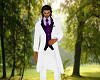 Purple White Wedding Tux
