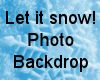 (MR) Snow Photo Backdrop