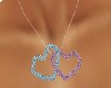 2 hearts necklace