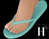 Flip flops green