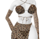 Leopard maxi skirt set