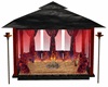 red and black gazebos