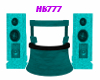 HB777 DJ Booth Teal