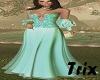 Turquoise Flourish Gown