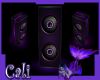 Animated purple speaker