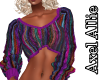 AA Rainbow Cropped Sweat