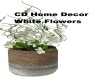 CD HomeDecor WhiteFlower