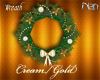 B*Cream/Gold Wreath