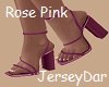 Wide Heel Rose Pink