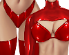 B! Red Latex Outfit