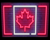 Neon Canadian Flag