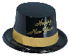 [R] NEW YEAR HAT BLK/GLD