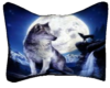 wolf kissing pillow