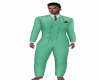 Green slack suit