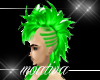 green glow male hair