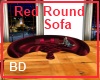 [BD] Red Round Sofa