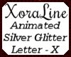 (XL)Silver Glitter - X