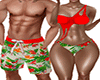couples tropical shorts