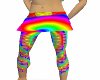 rainbow skirt w leggings