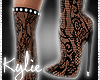Queen Lace Bling Boots