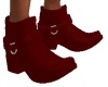 red boots silver buckle