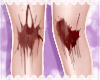 𝓶. splattered knees