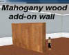 Mahogany wood wall