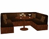 ^Brown corner sofa