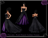 Purple Black Gothic Gown