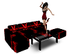 red club dance sofa