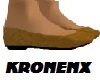Flat brown shoes