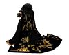 Black and gold robe