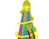 Rainbow Funhouse Slide