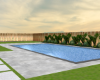 Sunny Backyard w Pool
