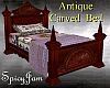 Antq Carved Post Bed Lav