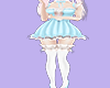 *R* Maid outfit blu