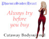 Cutaway Bodysuit red