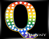 H. Rainbow Letter Q